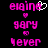 Pixelated pink text 'engine', 'gary', and 'lever' on black background with heart symbols; left side shows animated white heart overlay, right side static.