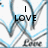 A static buddy icon with blue and gray abstract line art background, displaying text "I LOVE SO MUCH! BFFL!" and "ERIN & CHRISTINE" in black block letters.