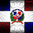 four identical icons featuring a central emblem with red, white, and blue colors surrounded by green laurel wreaths on a checkered background