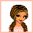 Pixelated cartoon girl in pink top and blue skirt with 'baby girl' text, shown across six views of her pose and clothing details.