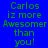 Green pixelated text reads "Carlos iz more Awesomer than you!" on four distinct colored backgrounds: blue, purple, orange, and dark purple.