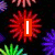 Pixelated icon with four quadrants: red starburst with white 'I', green 'Luv' on blue-black stripes, blue 'My' on black, and black 'life' on green pixelated background.