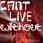 A 3x3 contact sheet of a single animated icon showing repeated text "CAN'T LIVE WITHOUT YOU" with alternating red and white lettering against a blurred background.