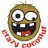 Pixelated circular icon with brown skin tone, wide eyes, and a large open mouth showing teeth and a red tongue, surrounded by red pixelated text.