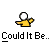 Pixelated character with white head and yellow body transitions through red devil horns, wings, and tail against orange-yellow background while text changes from 'Could It Be...' to 'Satan?'