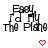 Pixelated text 'Fool My The Plate' above red heart symbols in a with grayed-out bottom-right corner