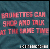 Pixelated red text on a teal background reads "BAUHETTES CUA GRAP AND TALK AT THE SAME TIME" with partial pixelation obscuring some letters.