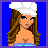 A 3x2 contact sheet of pixel art frames showing a cartoon woman in various states with text reading "Brunettes all the have FUN" on blue backgrounds.