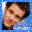 pixelated images showing a person with dark hair against a blue background, each containing distinct text below the face