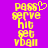 Pixelated yellow text on purple background with heart symbol above 'serve' in left frame; identical layout without heart in right frame.