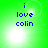 Green background with blue text reading 'i love colin' and four white light effects in different positions across the animation.