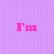 Pink text on a light purple striped background reads "I'm NOT spoiled, my parents just love me." The right side of the image is partially obscured by a gray rectangle.