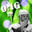 Pixelated image with green background, white text 'OMG', and a gray figure, overlaid with red background and black text 'He must have seen His skill'.