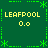 Green background with yellow text and green pixelated symbols arranged in a pattern