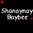 Pixelated text repeats 'Shanaynay Baybee' with red stars on black background, showing animation of star positions shifting across frames.