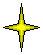 Yellow star-shaped icon transforms into swirling spiral through , maintaining consistent yellow color and white background