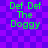 Green text reading "Def Def The Doggy" on a purple checkered background with no visible animation changes.