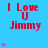 Blue background with red text "I Love U Jimmy" and pink heart symbols in a pattern, showing animation changes across observations