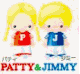 Animated cartoon characters including Patty & Jimmy, Hello Kitty, Little Twin Stars, Tuxedosam, and others in a with text labels