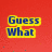 Red background with blue text reading 'Guess What' in yellow outline, transitioning to 'Guess What.' and 'Guess What..' before revealing a chicken image with red text 'Chicken Butt!' on white.