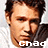 A pixelated image of a person with short brown hair wearing a white shirt, overlaid with the text 'Chad' in various styles.