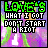 Pixelated animated contact sheet showing three frames of a buddy icon with text "LOVE'S WHAT I GOT DON'T START A RIOT" over abstract floral background and white thumbs-up symbol.