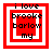 Red and white square icon with black text reading 'i love brooke barlow my' arranged in four lines, featuring a central red square that changes size across frames.