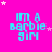 identical pixelated text icons on a bright pink background, each displaying "im a barbie girl" in cyan with scattered white stars