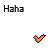 pixelated text and checkmark icons with animated color changes between orange and black outlines