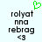 Green pixelated heart above black text on light background, with two identical side-by-side layouts of 'rolyat nna rebrag <3' in blocky font.
