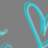Animated cyan heart shape on gray background with blue text 'live', 'laugh', and 'love' in dark blue font.
