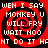 Red and black spiral background with white pixelated text repeating 'WEN I SAY MONKEY U WILL FRY WAIT NOO HT DO IT HFT' in four identical quadrants.