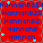Red background with blue text reading "HannahB25" and "Hannah" in descending size, scattered cyan plus signs, static image with no animation.