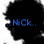 Four black silhouette icons with colored text overlays: blue "...NiCk..", red "...JoNaZ..", green "...RoX.", and purple "NICK JONAS ROCKS".