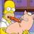 Homer Simpson holds a piglet while eating a carrot, with 'AWKWARD' text on a black background.