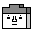Four pixel-art faces in a , each with a gray top section and white lower section, displaying subtle facial expression changes