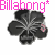 Two side-by-side pixelated flower icons with four dark petals and a central gray core, each featuring a small pink accent on the right petal.