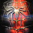 A red and silver anime-style character with a spider emblem on the chest, shown in two vertical frames with subtle animation changes.