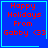 Blue square with red text reading "Happy Holidays From Gabby <33" and cyan border; four variations show different small symbols in bottom-right corner.