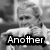 Black-and-white animated sequence showing a person with curly hair holding a microphone, with text changing across frames.