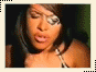 Three of a woman with dark hair in different poses and backgrounds, each framed by dotted borders