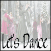 Six show dancing couples in formal attire with text overlays reading "Let's Dance" and "or NOT" in a