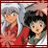 Pixelated static image of two anime-style characters in a close-up pose with red and white color scheme, framed by dark border.