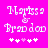 Pixelated text and symbols on a bright pink background with two identical side-by-side layouts.