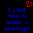 Red pixelated heart symbol above blue text on black background, with identical repeated text blocks below.