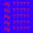 red text 'ily' and question marks on blue background with some highlighted in pink