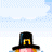 Animated contact sheet showing a turkey character with pilgrim hat and pink face, performing motion cycles above text "KUMTURKEY! IT'S THANKSGIVING" in pixel art style.