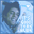 pixelated blue-toned images showing a person holding an infant, with text variations and small heart symbols