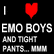 Static pixel art icon with black background featuring white text, a red heart symbol, and pixelated lettering.