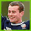 Four- with green border showing a person in sports uniform, soccer ball, close-up face, and text 'shay given' over blurred background